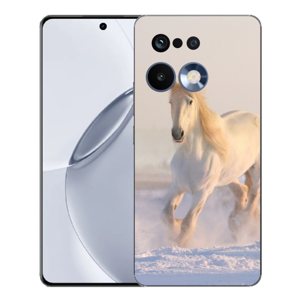 Gélový kryt mmCase na Realme 16 Pro+ - kôň v snehu