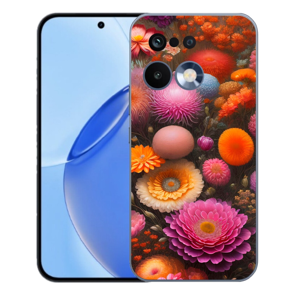 Gélový kryt mmCase na Realme 16 Pro - kvetinová kompozícia
