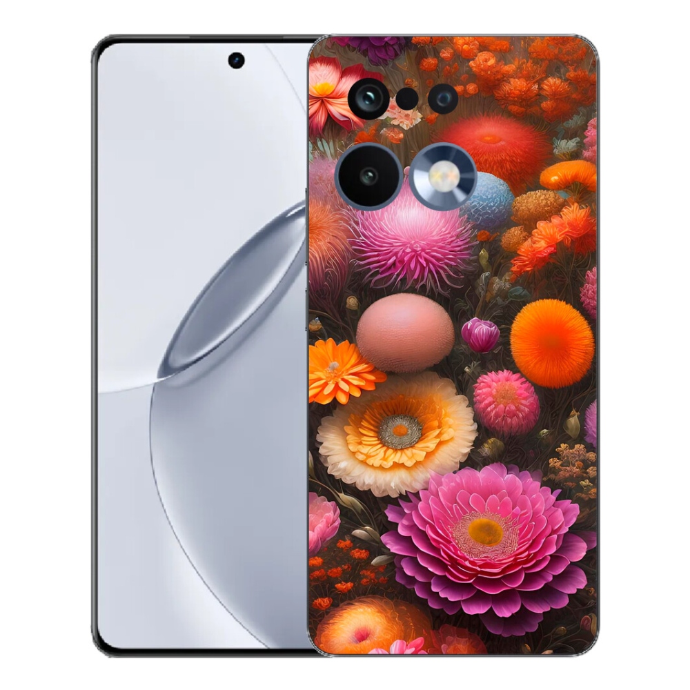 Gélový kryt mmCase na Realme 16 Pro+ - kvetinová kompozícia