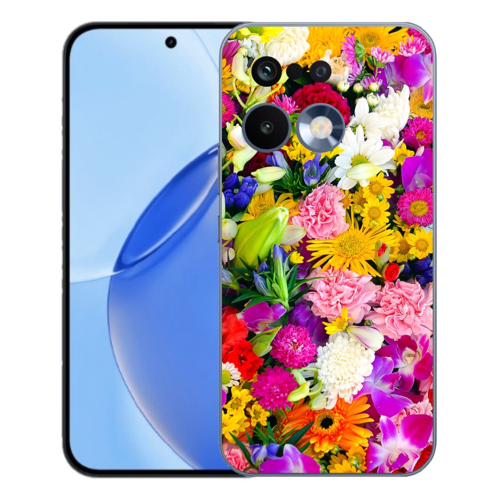 Gélový kryt mmCase na Realme 16 Pro - kvety 12