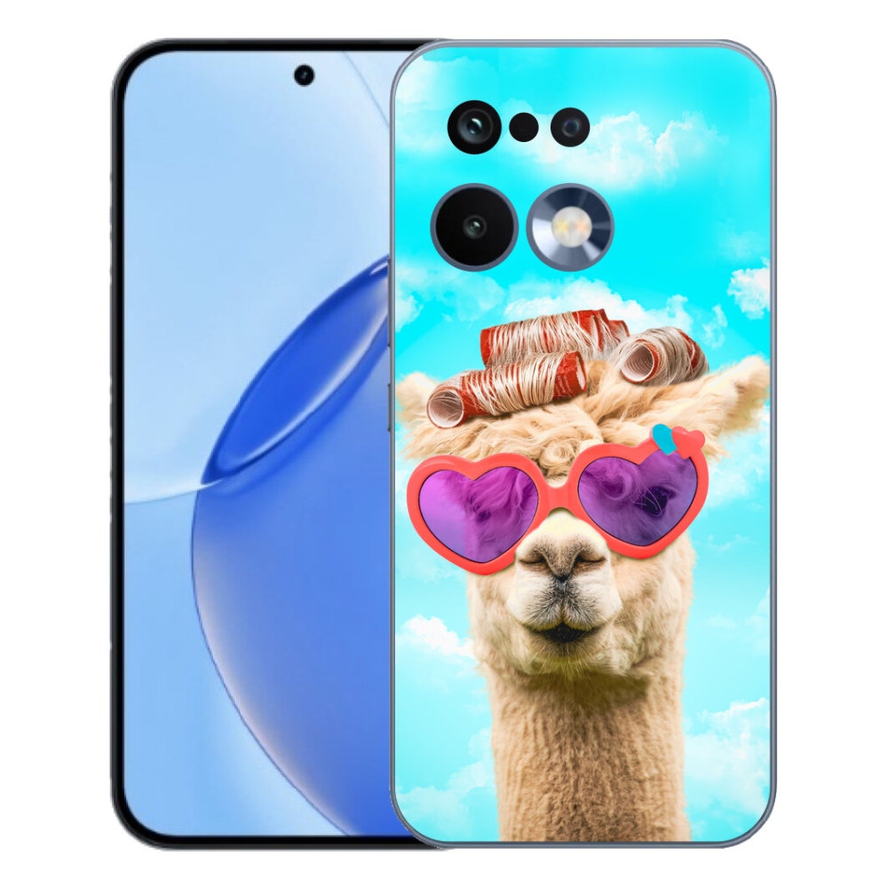 Gélový kryt mmCase na Realme 16 Pro - lama s okuliarmi