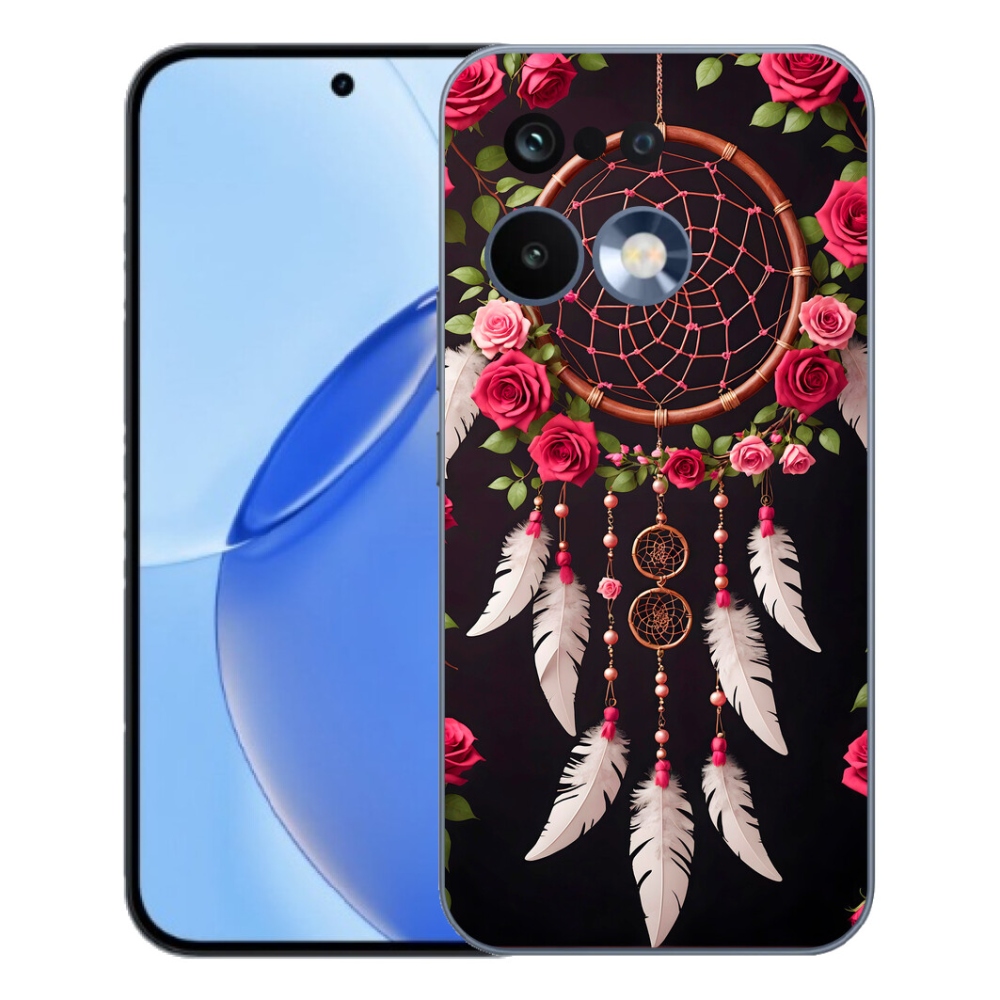 Gélový kryt mmCase na Realme 16 Pro - lapač snov s ružami