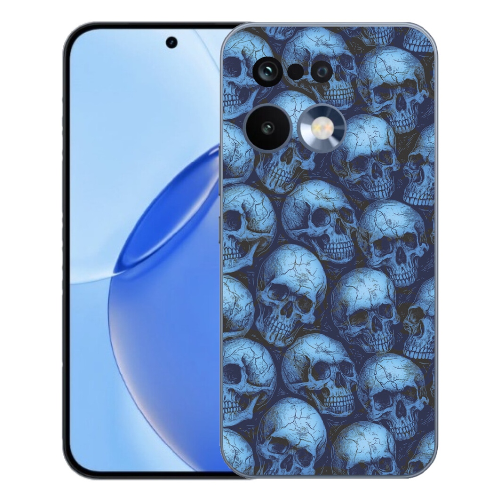 Gélový kryt mmCase na Realme 16 Pro - lebky