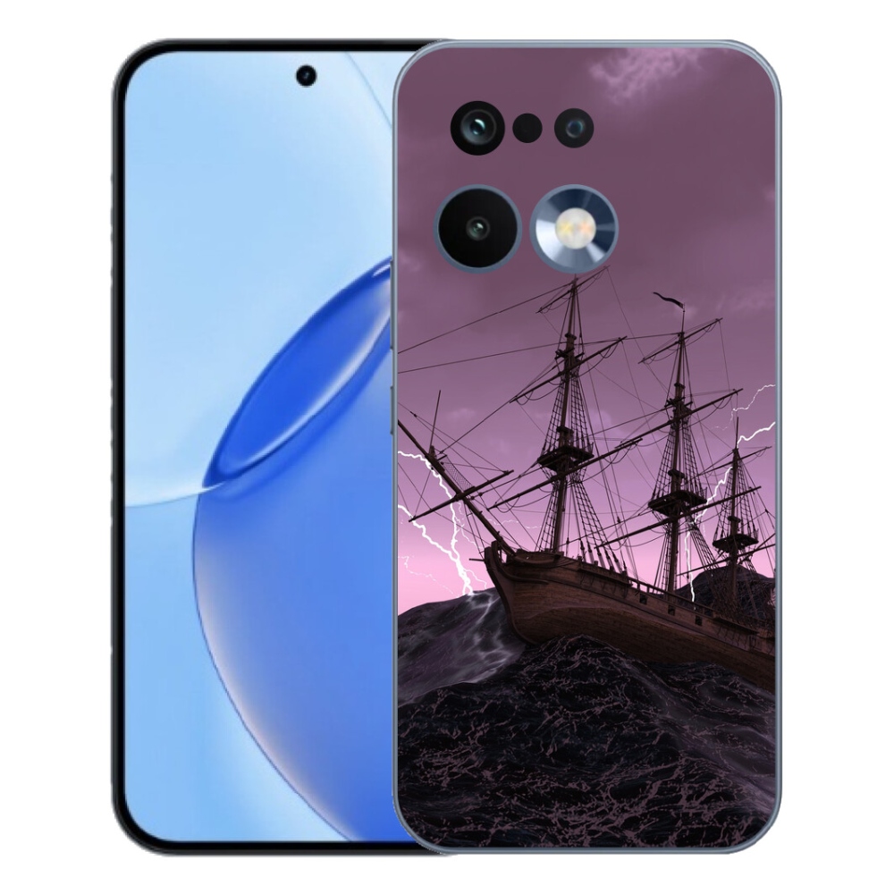 Gélový kryt mmCase na Realme 16 Pre - loď v búrke