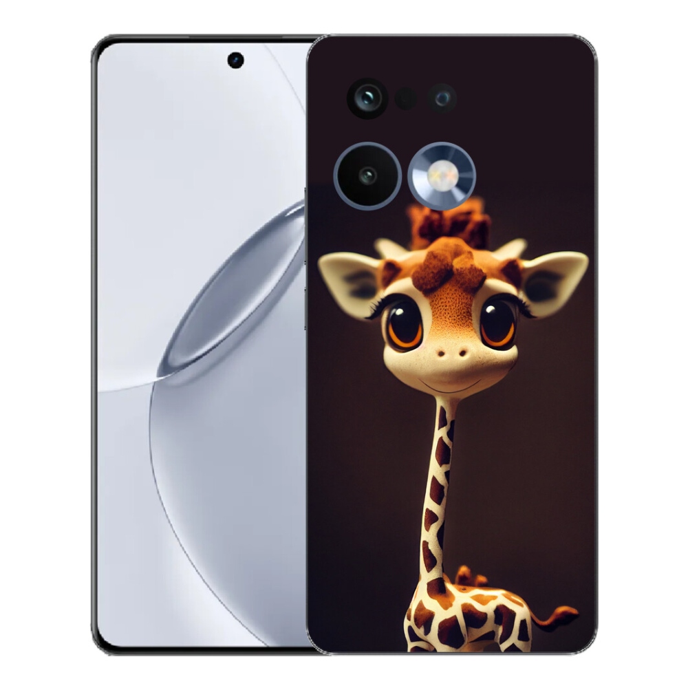 Gélový kryt mmCase na Realme 16 Pro+ - malá žirafa