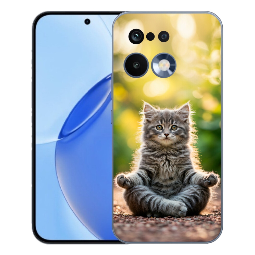 Gélový kryt mmCase na Realme 16 Pro - meditujúce mačiatko