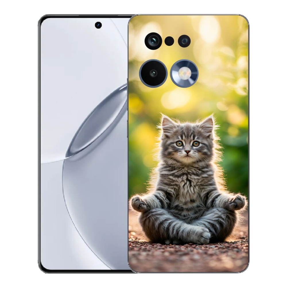 Gélový kryt mmCase na Realme 16 Pro+ - meditujúce mačiatko