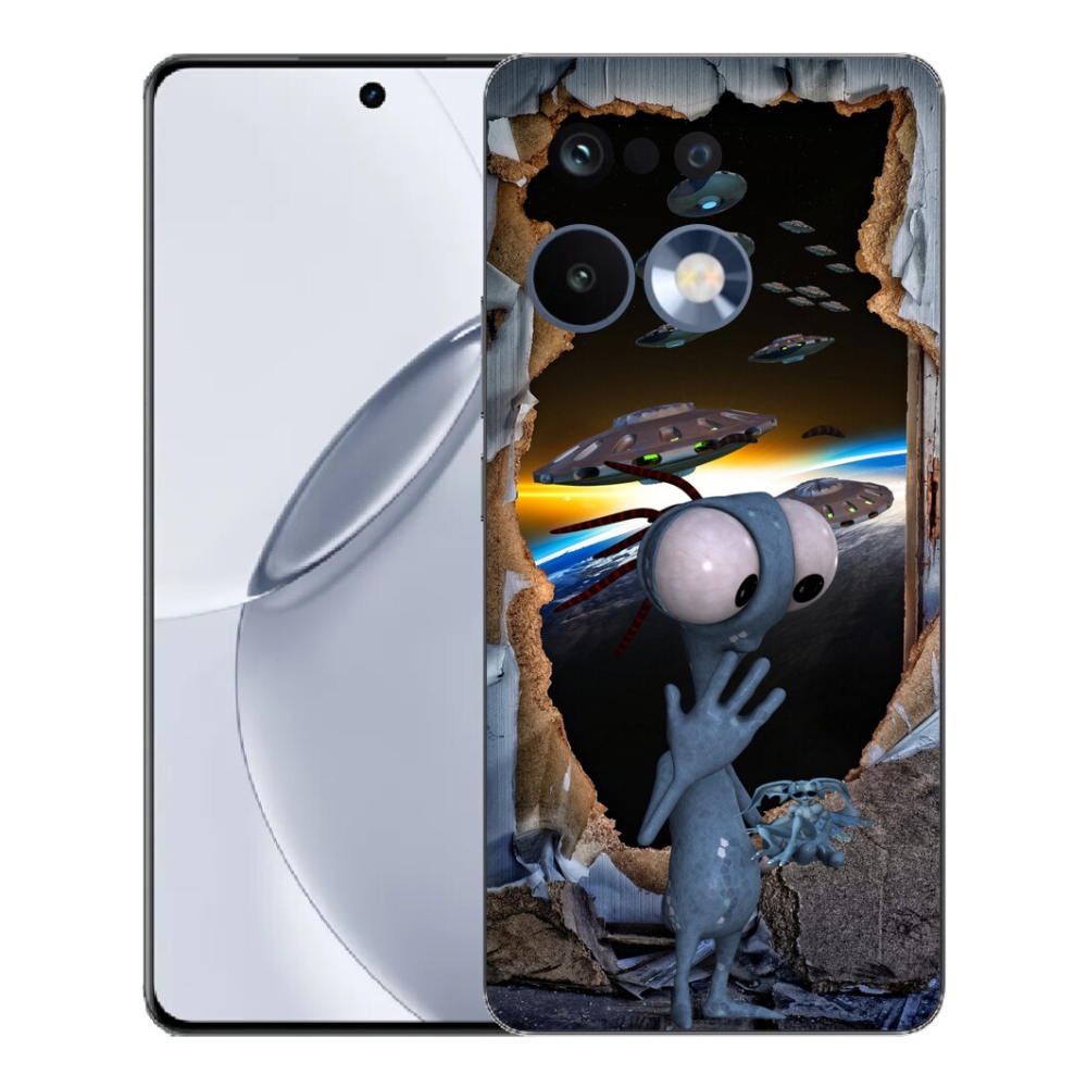 Gélový kryt mmCase na Realme 16 Pro+ - mimozemšťan