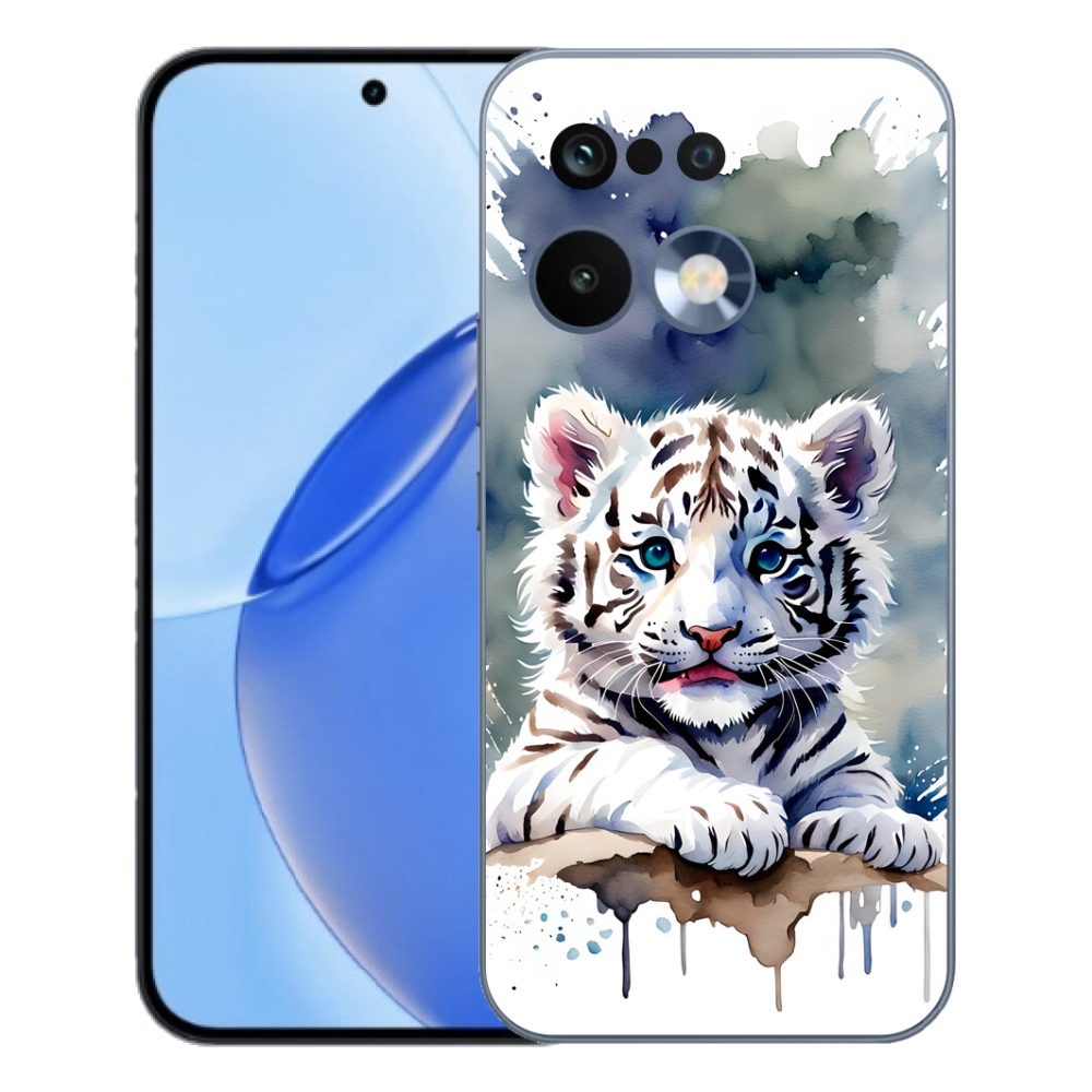 Gélový kryt mmCase na Realme 16 Pro - mláďa bieleho tigra