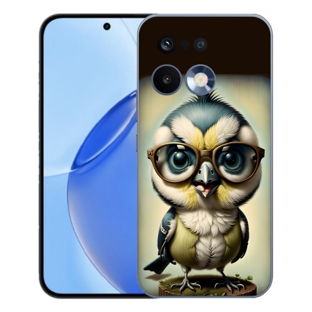 Gélový kryt mmCase na Realme 16 Pro - mláďa s okuliarmi