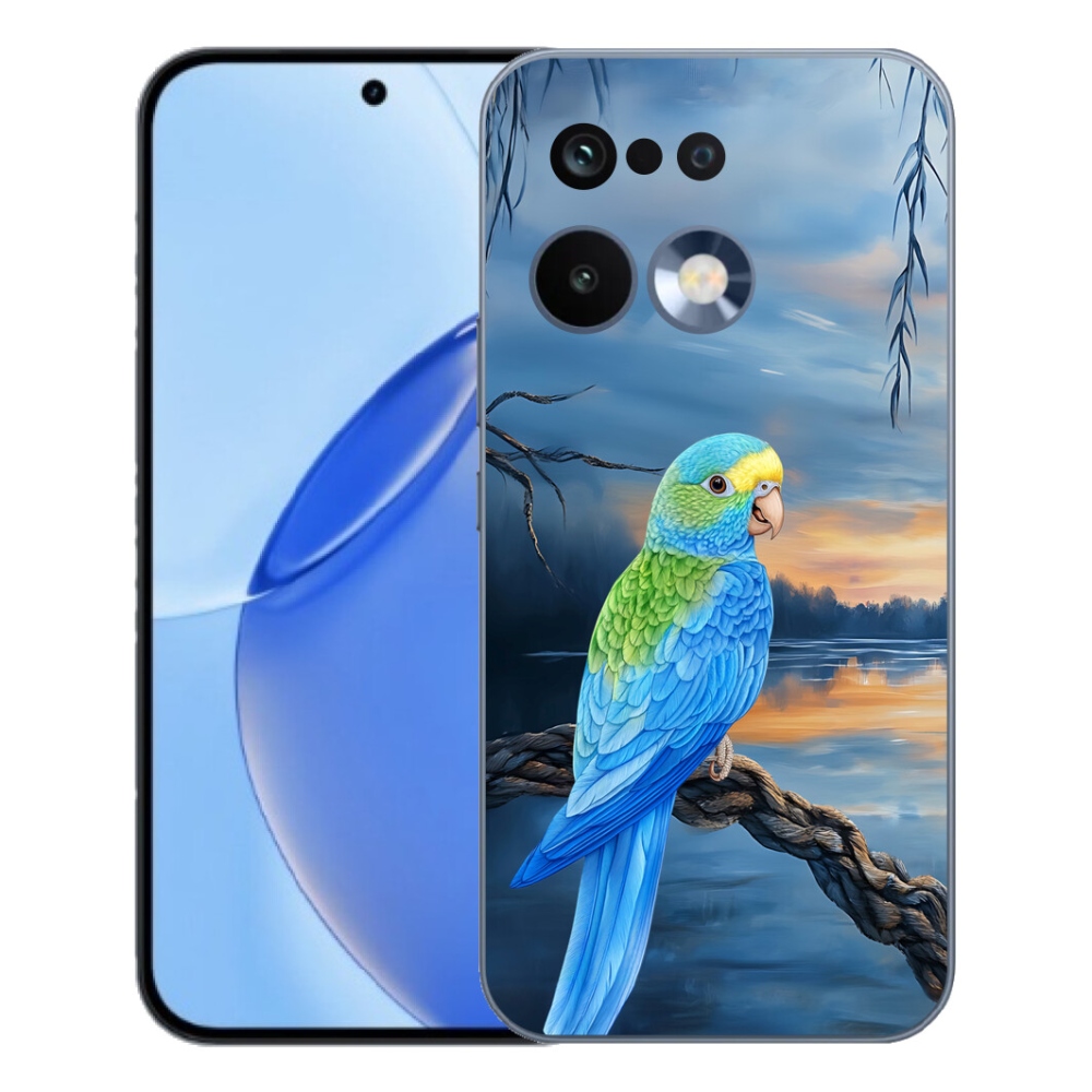Gélový kryt mmCase na Realme 16 Pro - modrý papagáj