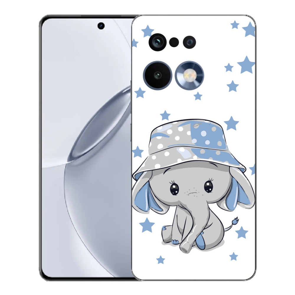 Gélový kryt mmCase na Realme 16 Pro+ - modrý slon
