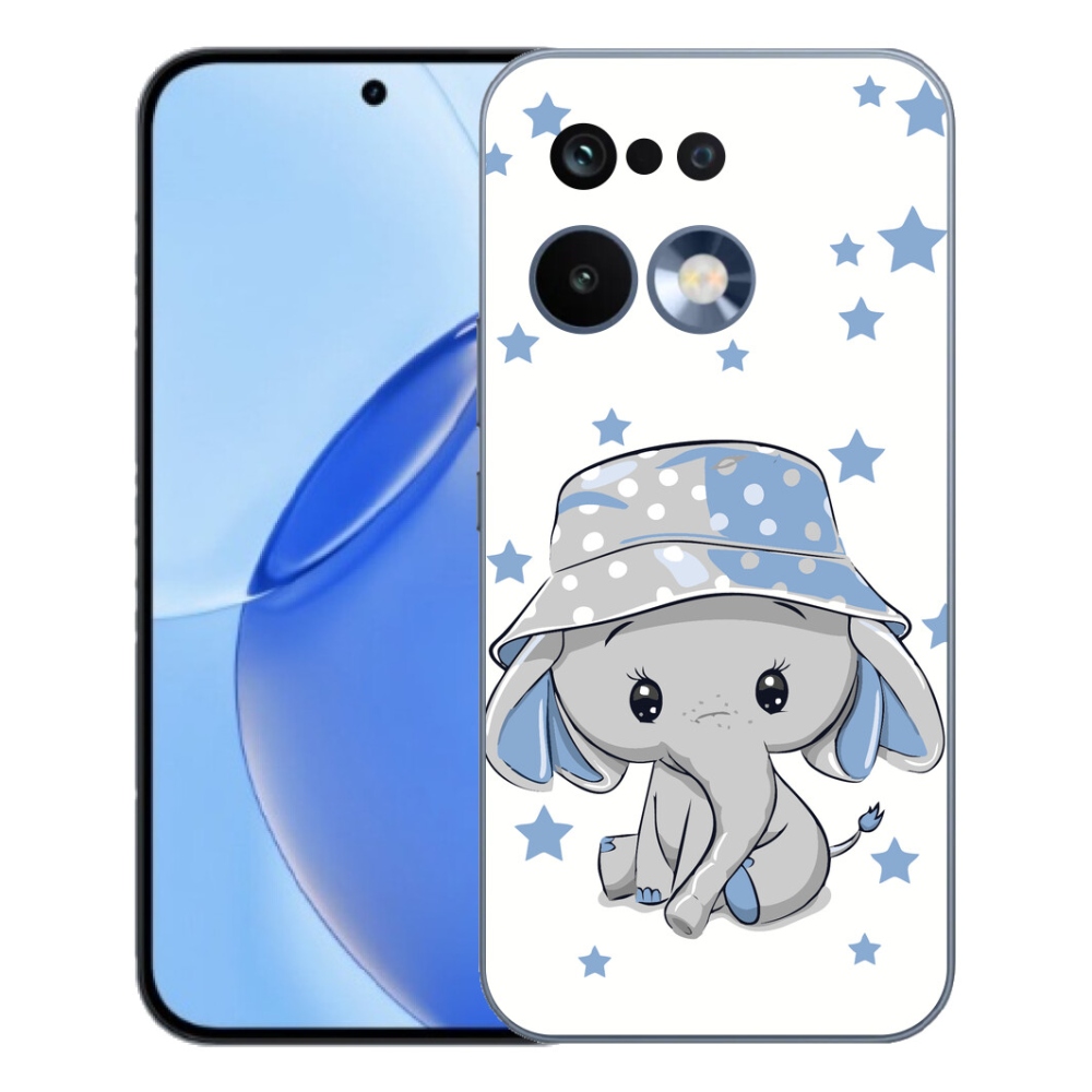 Gélový kryt mmCase na Realme 16 Pro - modrý slon