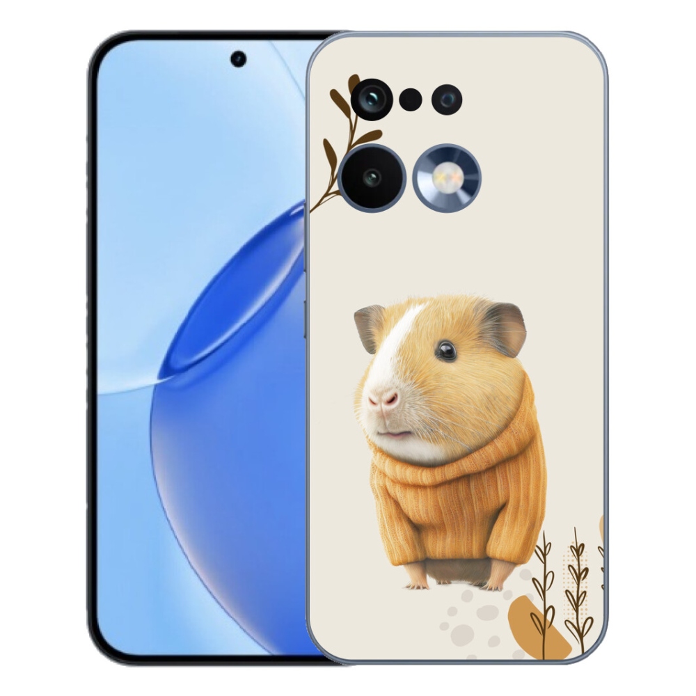 Gélový kryt mmCase na Realme 16 Pro - morča vo svetri