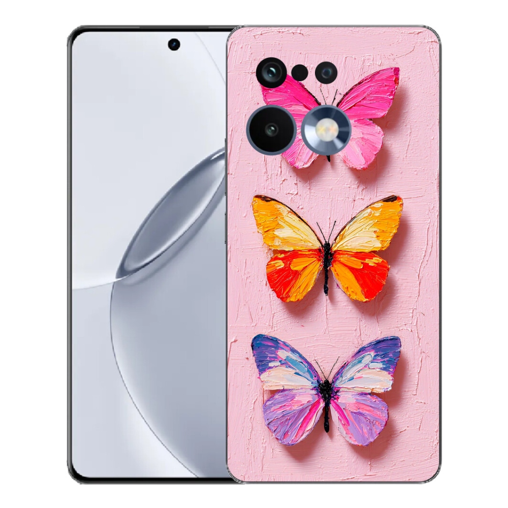 Gélový kryt mmCase na Realme 16 Pro+ - motýlia trojica