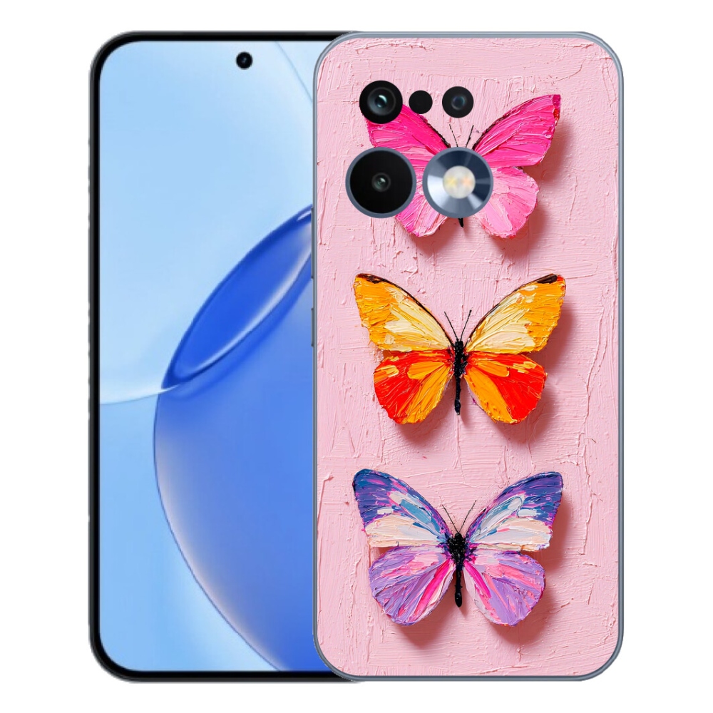 Gélový kryt mmCase na Realme 16 Pro - motýlia trojica