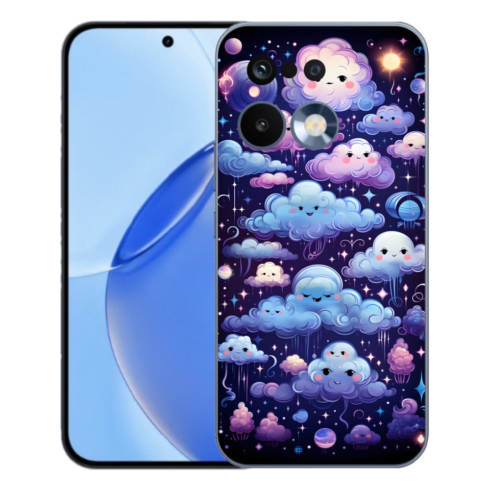 Gélový kryt mmCase na Realme 16 Pro - mráčiky