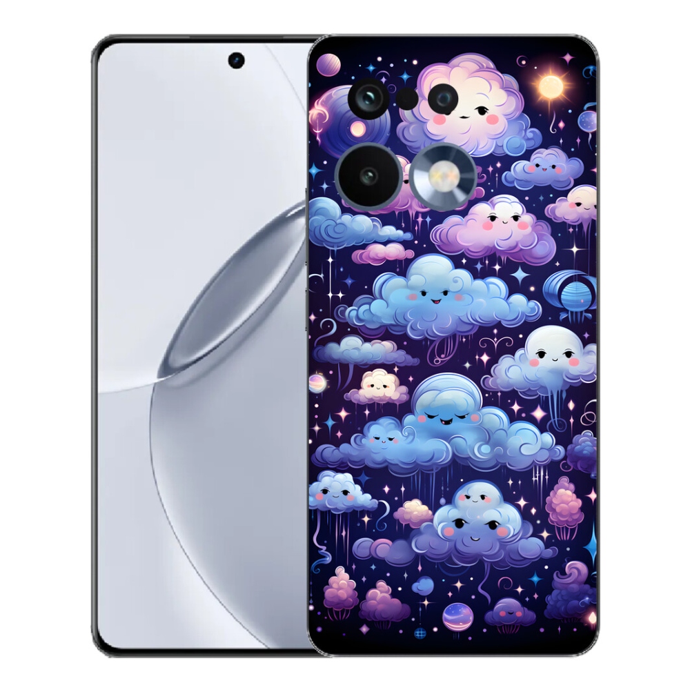 Gélový kryt mmCase na Realme 16 Pro+ - mráčiky