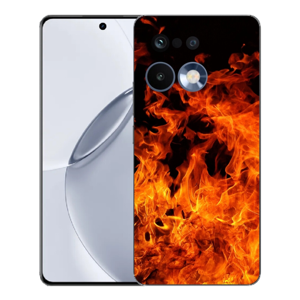 Gélový kryt mmCase na Realme 16 Pro+ - muzikant a oheň