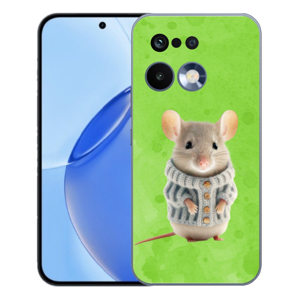 Gélový kryt mmCase na Realme 16 Pro - myška vo svetri