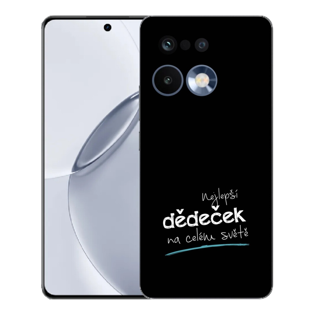 Gélový kryt mmCase na Realme 16 Pro+ - najlepší dedko 3 čierne pozadie