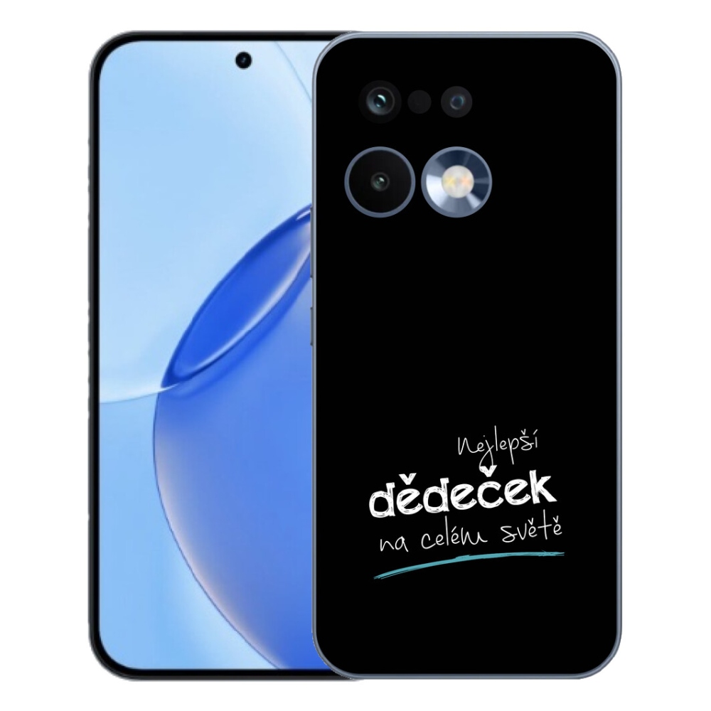 Gélový kryt mmCase na Realme 16 Pro - najlepší dedko 3 čierne pozadie