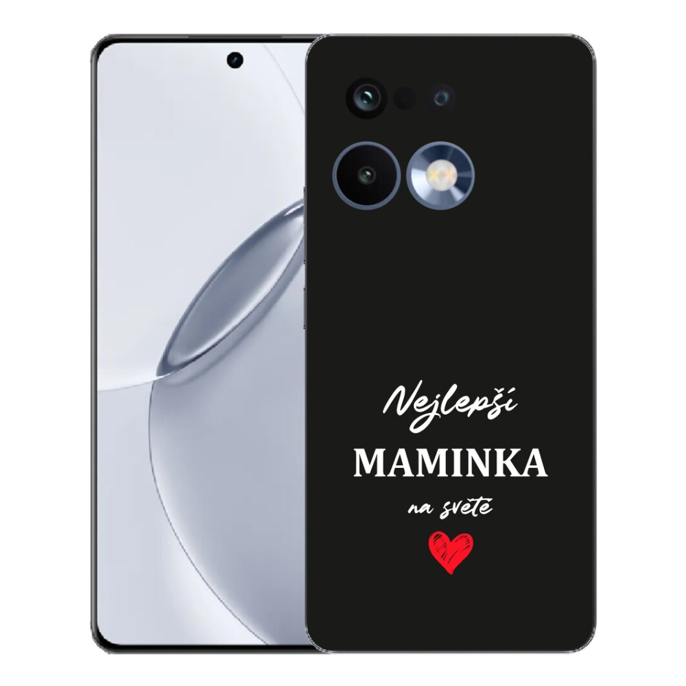 Gélový kryt mmCase na Realme 16 Pro+ - najlepšia mamička 1 čierne pozadie