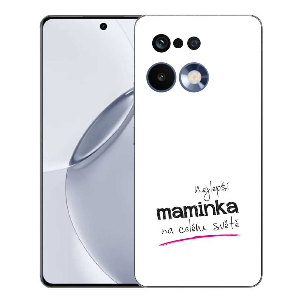 Gélový kryt mmCase na Realme 16 Pro+ - najlepšia mamička 4 biele pozadie