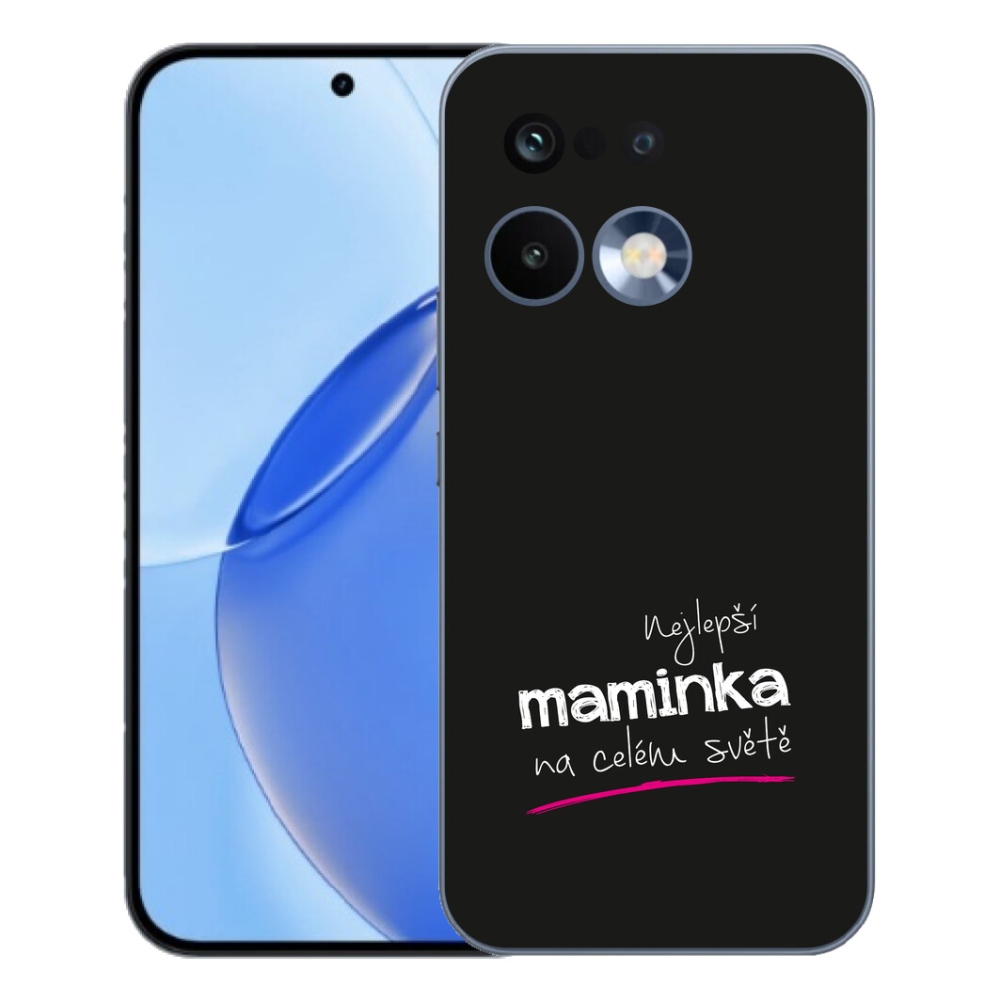 Gélový kryt mmCase na Realme 16 Pro - najlepšia mamička 4 čierne pozadie