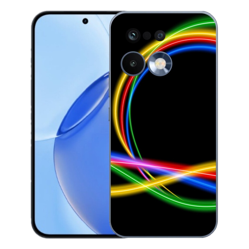 Gélový kryt mmCase na Realme 16 Pro - neónové kruhy