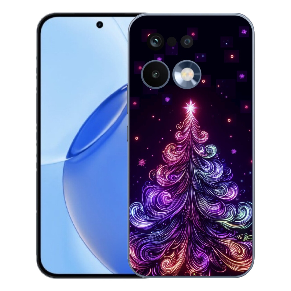 Gélový kryt mmCase na Realme 16 Pro - neónový vianočný stromček 1