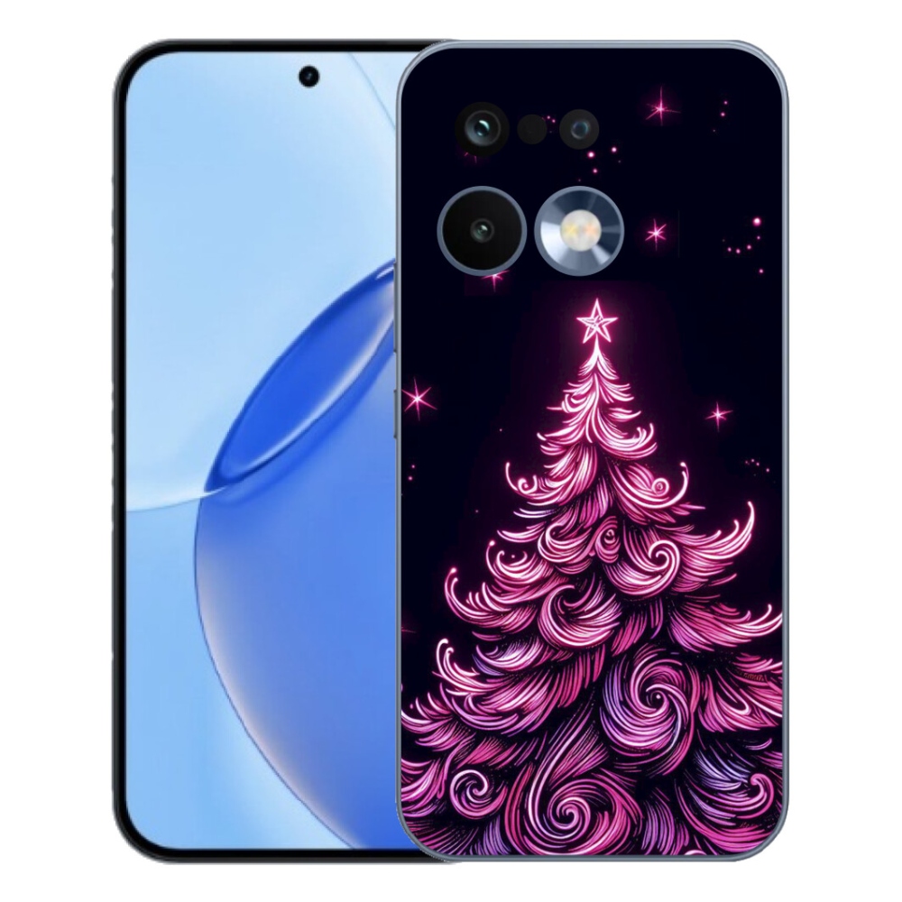 Gélový kryt mmCase na Realme 16 Pro - neónový vianočný stromček 2