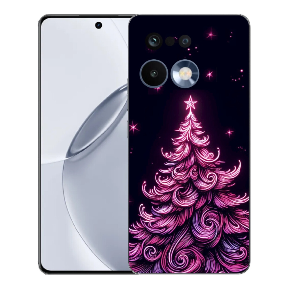 Gélový kryt mmCase na Realme 16 Pro+ - neónový vianočný stromček 2