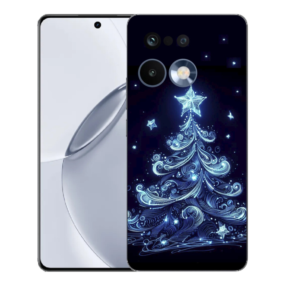 Gélový kryt mmCase na Realme 16 Pro+ - neónový vianočný stromček 4