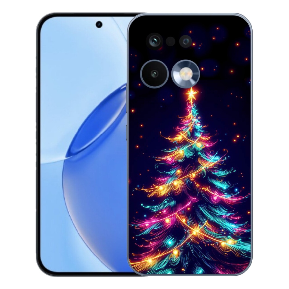 Gélový kryt mmCase na Realme 16 Pro - neónový vianočný stromček