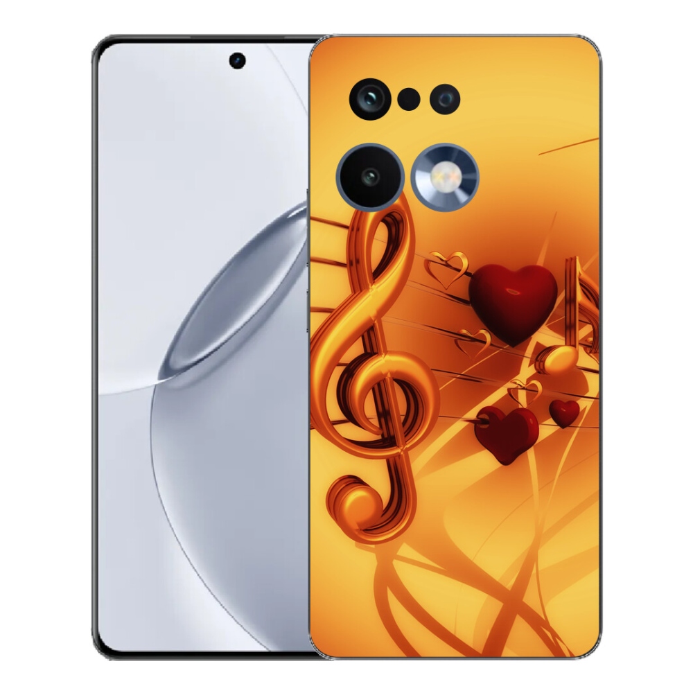 Gélový kryt mmCase na Realme 16 Pro+ - noty