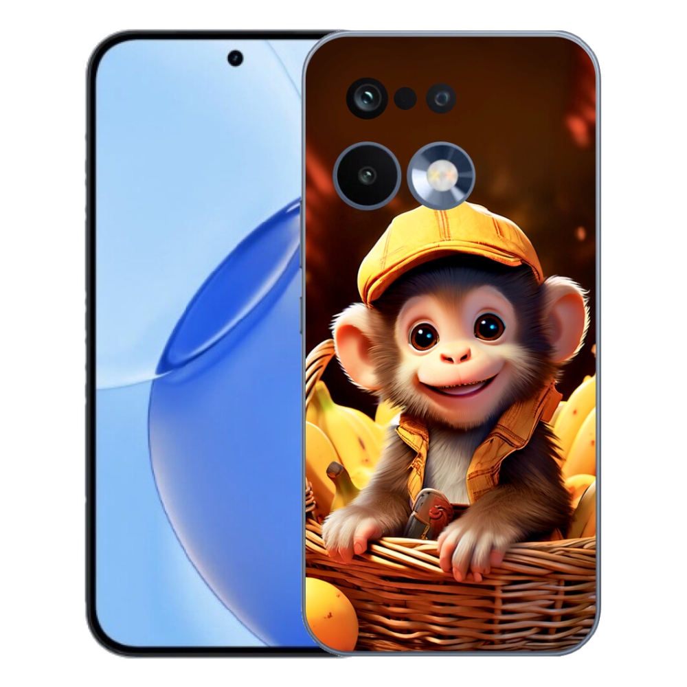Gélový kryt mmCase na Realme 16 Pro - opice v košíku