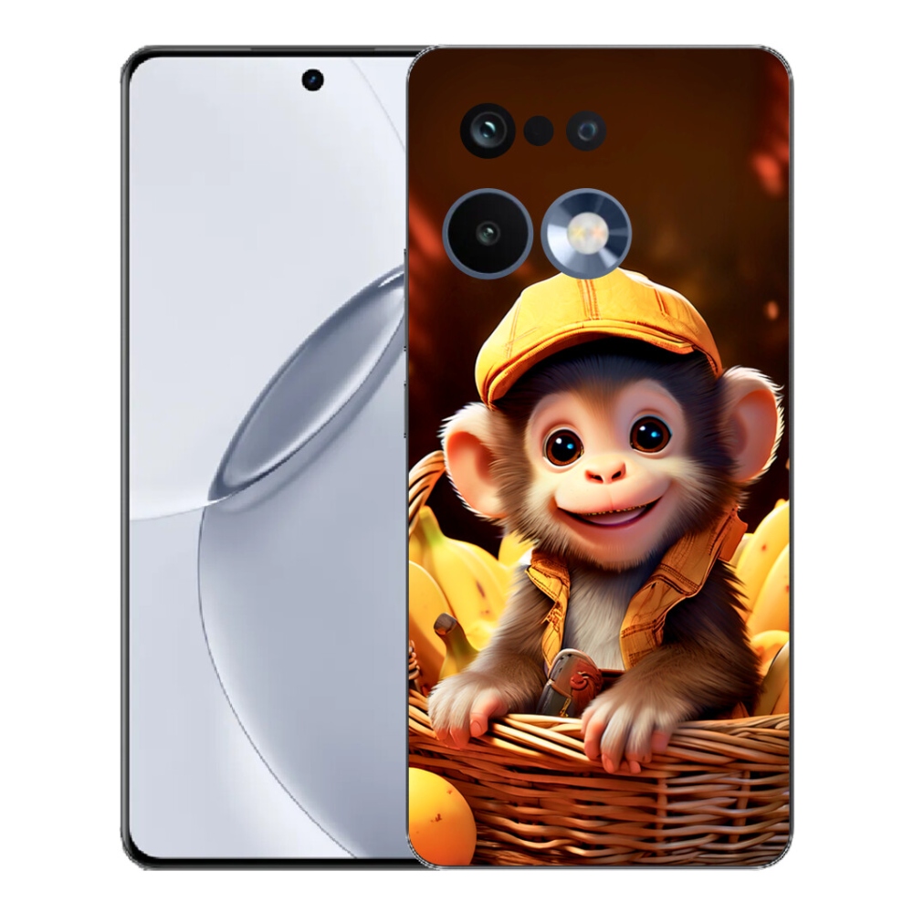 Gélový kryt mmCase na Realme 16 Pro+ - opice v košíku