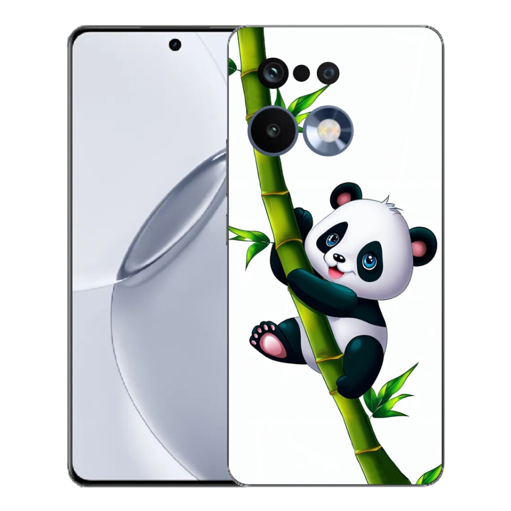 Gélový kryt mmCase na Realme 16 Pro+ - panda na bambuse