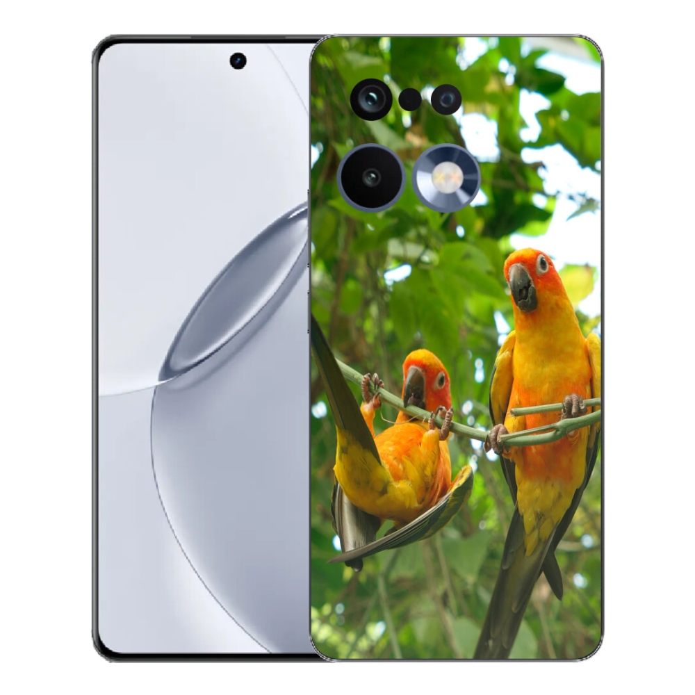 Gélový kryt mmCase na Realme 16 Pro+ - papagáje aratingy