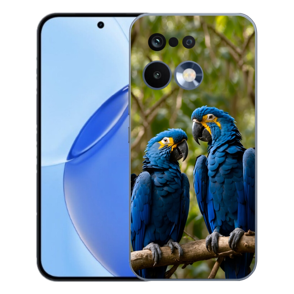 Gélový kryt mmCase na Realme 16 Pro - papagájové duo