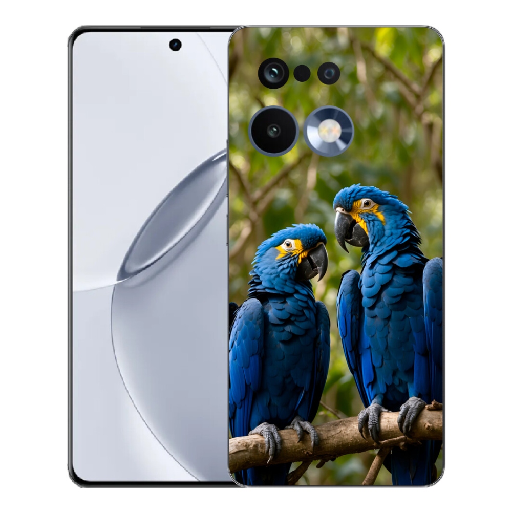 Gélový kryt mmCase na Realme 16 Pro+ - papagájové duo