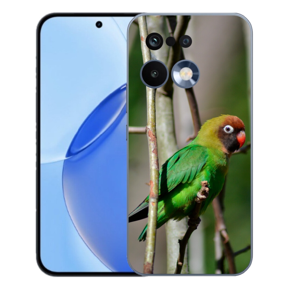 Gélový kryt mmCase na Realme 16 Pro - papagáj agapornis