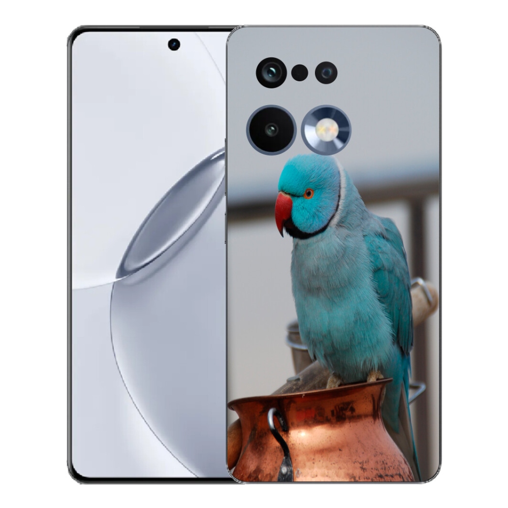 Gélový kryt mmCase na Realme 16 Pro+ - papagáj Alexandr modrý