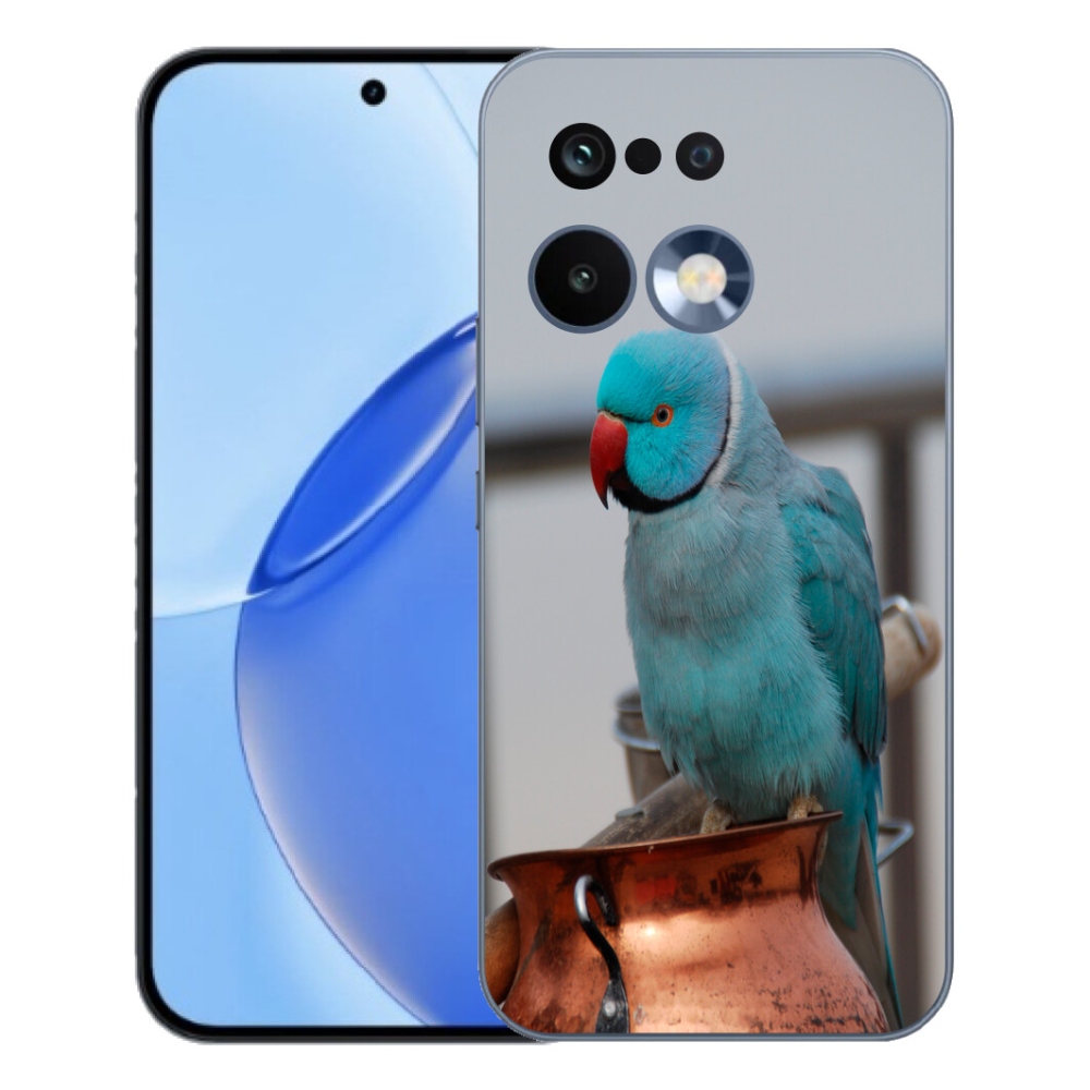 Gélový kryt mmCase na Realme 16 Pro - papagáj alexander modrý