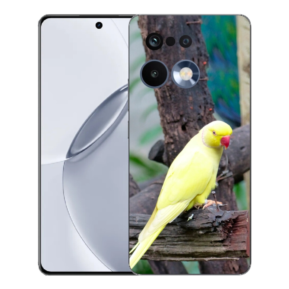 Gélový kryt mmCase na Realme 16 Pro+ - papagáj alexander žltý