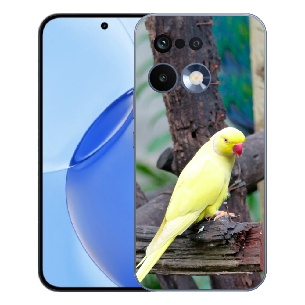 Gélový kryt mmCase na Realme 16 Pro - papagáj alexander žltý