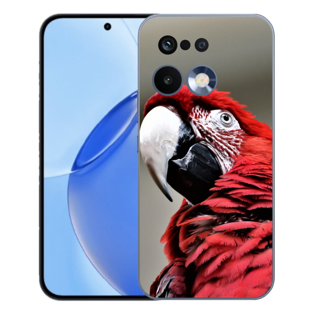 Gélový kryt mmCase na Realme 16 Pro - papagáj ara červený