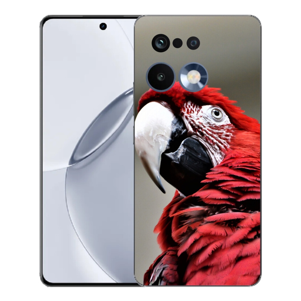 Gélový kryt mmCase na Realme 16 Pro+ - papagáj ara červený