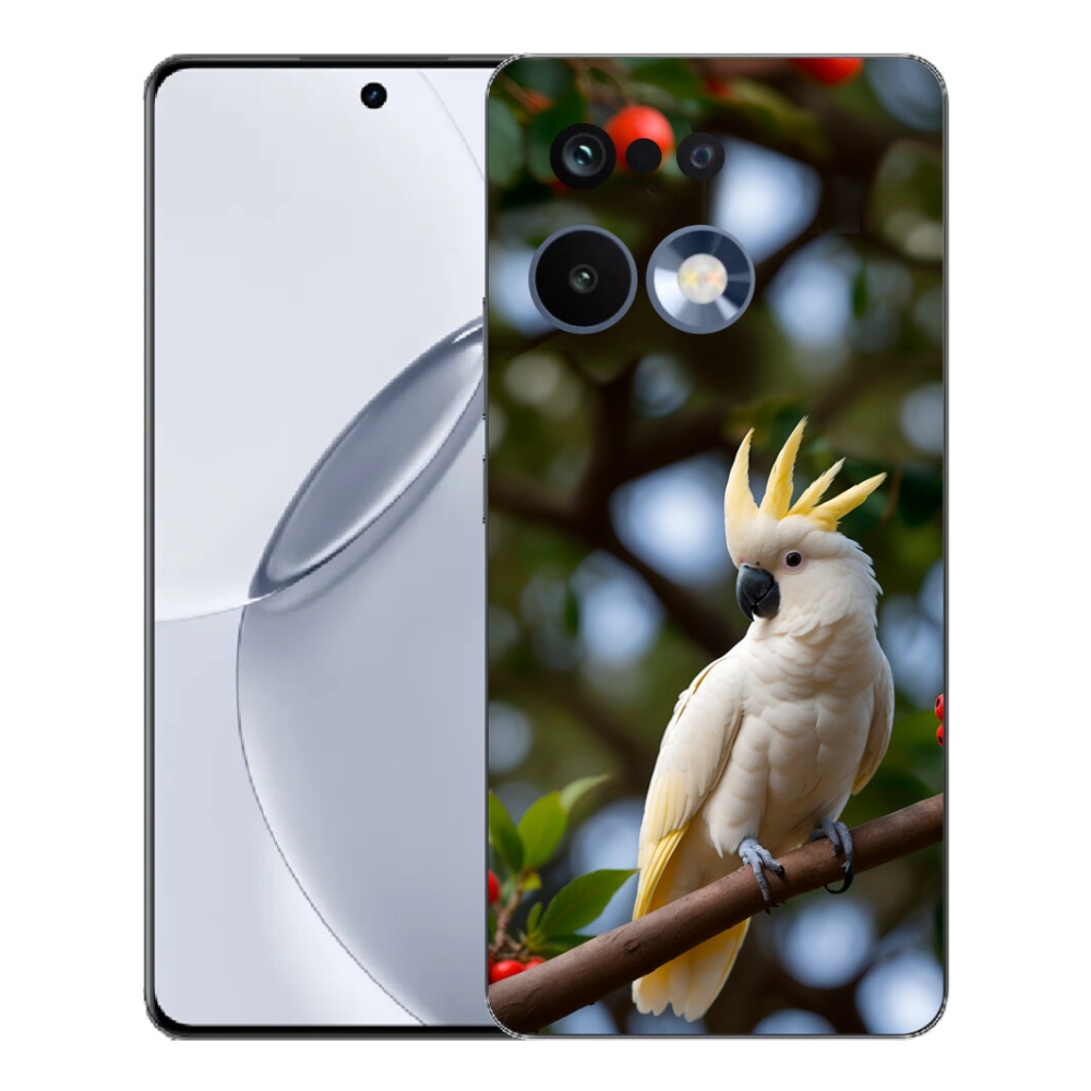 Gélový kryt mmCase na Realme 16 Pro+ - papagáj kakadu 3